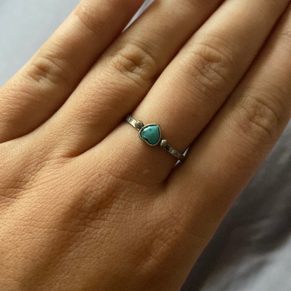 Brandy Melville Turquoise Heart Ring